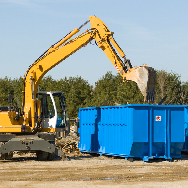 what size residential dumpster rentals are available in Arbela MI